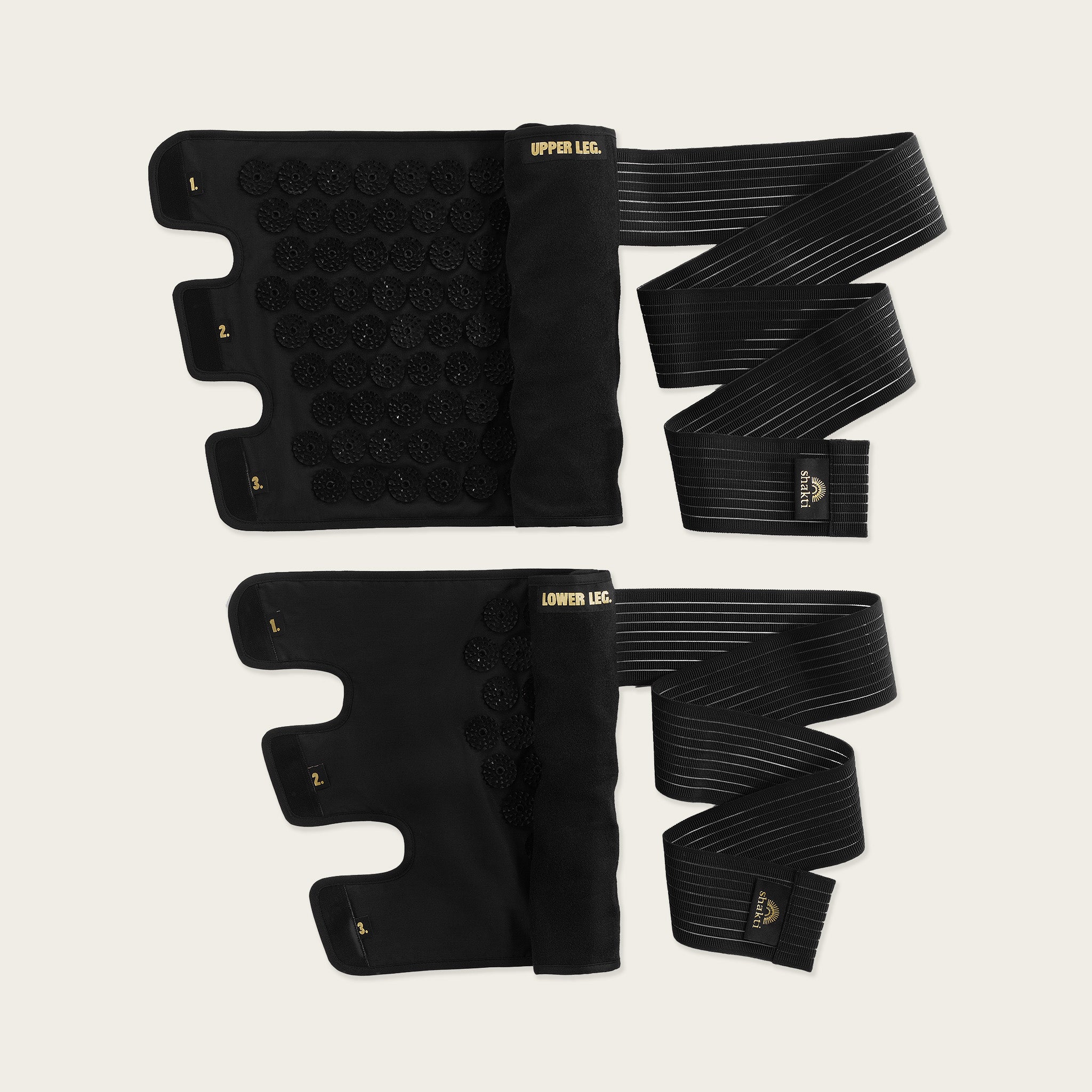 Shakti Acupressure Belt 太もも、ふくらはぎ　レギュラー Acupress Leg Wraps – Shakti Mat Canada